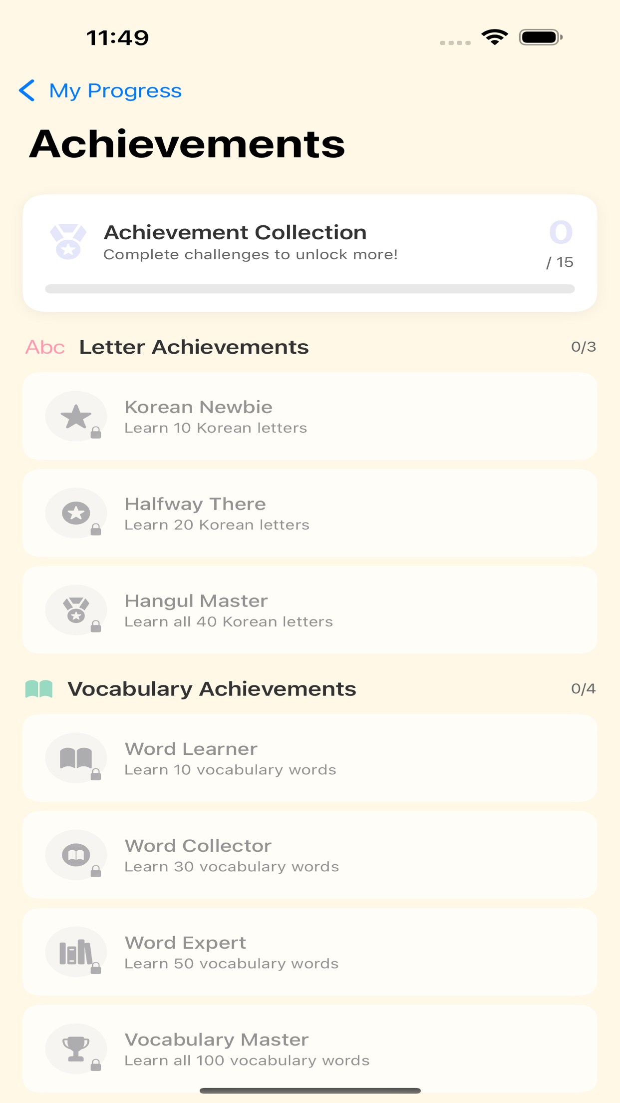 Achievements